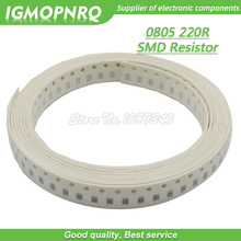 300pcs 0805 SMD Resistor 220 ohm Chip Resistor 1/8W 220R ohms 0805-220R 2024 - buy cheap