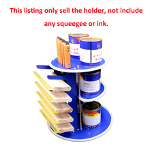 Desktop 3 Layers Spinning Squeegee Rack screen printing squeegee and ink scraper rack , squeegee holder 2024 - buy cheap