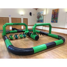 outdoor sports games go kart race track Sport games inflatable zorb ball track inflatable air go kart track 2024 - buy cheap