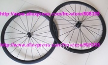 3K Clincher Wheelset-полный углеродный дорожный велосипед 700C Clincher Wheelset-обод 38 мм, спицы, ступицы, тормозные колодки 2024 - купить недорого