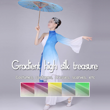 Tecido gradiente gradual koshibo material chifon 1m * 1.2m de espessura tecido para vestidos de casamento 2024 - compre barato