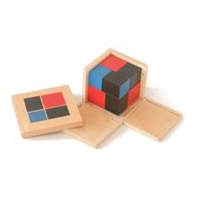 Монтессори Обучающие математические игрушки триномиальный кубик Монтессори сенсорные дошкольные Деревянные игрушки Монтессори Обучающие B1366T 2024 - купить недорого