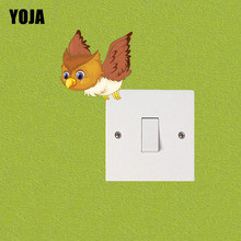 YOJA Funny Colored Owl Flight Decor Switch Sticker Living Room Bedroom Wall Personalized Decals 10SS0047 2024 - buy cheap