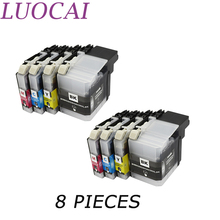 LuoCai-cartuchos de tinta compatibles con LC529 LC 529 LC525 LC529XL LC525XL, para Impresoras Brother DCP-J100 DCP-J105, 8 unidades 2024 - compra barato