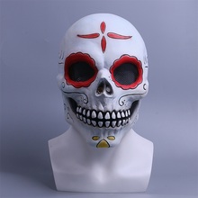 Day of the Dead Mask Cosplay Fancy Dress Halloween Mask Skull Horror Scary Mask 2024 - buy cheap