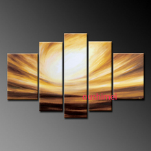 Hand Painted Picture On Canvas Abstract Oil Painting Handmade Wall Decor Art Light Groups Of Pictures for Living Room Decorative 2024 - buy cheap