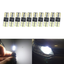 Lot10 W5W W2.1x9.5d 194 168 T10 4014-SMD Автомобильные светодиодные лампы для парковки ширина номерного знака купольный задний ходовой свет s лампа 2024 - купить недорого