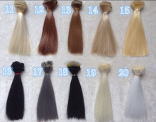Perucas para cabelo de bonecas sintéticas, 6 fábricas, 15*100cm, bjd sd, diy, 1/3, 1/41/6, acessórios 2024 - compre barato