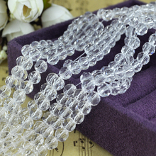 715pcs/lot Good Quality 8mm White Faceted Crystal Beads Round Loose Spacer Glass Beads For Jewelry Making Bracelet DIY Beads 2024 - buy cheap