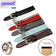 ultra-thin Genuine leather watchband for huawei watch 10mm 12mm 14mm 16mm 18mm 20mm watch belt strap wristwatches band 2024 - buy cheap