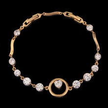 MxGxFam (205*15 mm) 18 k Yellow Gold Color Bracelet Jewelry Women 2017 Fashion for Wholesale Price 2024 - купить недорого