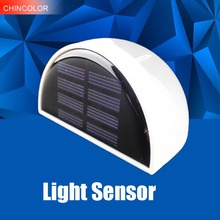 Solar led Panel Fence Lamp wall light Sensor  Garden Light  6 LED Waterproof mounted Outdoor long life use W 2024 - buy cheap