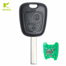 KEYECU KYDZ Remote Key Fob 2 Button 433MHz ID46 Chip for Peugeot 307 +Uncut Blank Blade 2024 - buy cheap