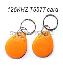 RFID 125KHZ T5577 Keyfobs keychain  tags key rings rewritable 10pcs/lot 2024 - buy cheap