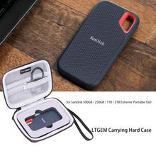 LTGEM-estuche rígido para SanDisk, estuche de transporte protector de viaje para SSD portátil de 500GB / 250GB / 1TB / 2TB Extreme, SDSSDE60 2024 - compra barato