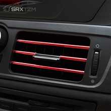 SRXTZM 10Pcs 20Cm Universal Car Air Conditioner Outlet Decoration U Shape Interior Moulding Trim Strips Car Styling Accessories 2024 - buy cheap