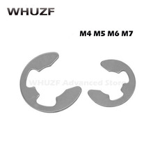 M4/5/6/7 Lock washers retaining washers for shafts 304 stainless steel open ring E-type buckle M4 M5 M6 M7 2024 - buy cheap