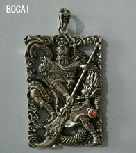 Guan Yu  S925 Sterling Silver Pendant for man Thai  silver  man pendant 2024 - buy cheap