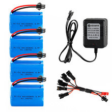 4.8 V 1400 mAh Ni-Cd Bateria X Tipo Com 5 em 1 Carregador Para Brinquedos de Controle Remoto Elétrico ferramenta Grupo AA RC BRINQUEDOS Bateria Grupo 2024 - compre barato