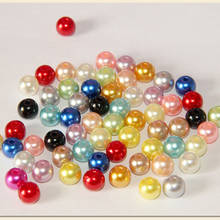 100pcs/lot DIY 6mm 8mm Imitation Pearl Beads ABS Round Loose Spacer Beads Mix Color Fitting Handmade  Jewelry Making 2024 - buy cheap