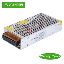 DC5V 20A 100W LED driver Switch Power Supply Transformer for LED Strip LED module 2024 - buy cheap