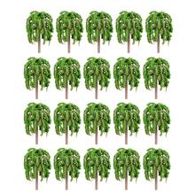 20pcs 5.3cm HO 1:85 Scale Small Size Weeping Willow Tree Model Railroad Architecture Diorama Tree for DIY Scenery Landscape 2024 - buy cheap