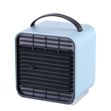 Mini ar condicionado portátil, usb, 2000mah, recarregável, umidificador, purificador, ventilador para mesa, para casa 2024 - compre barato