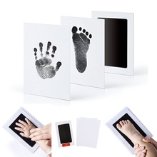 New large 12.5x15cm baby disposable ink pad non-toxic baby footprints handprint kit family souvenir baby 2024 - buy cheap