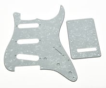 KAISH ST  Pickguard,Back Plate and Screws SSS White Pearl 2024 - buy cheap