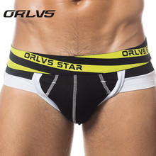 ORLVS Brand Underwear Men Male Sexy Briefs Cotton Fabric Hollow Design Men Underwear Briefs Men Underpants Men Cueca Panties 2024 - buy cheap