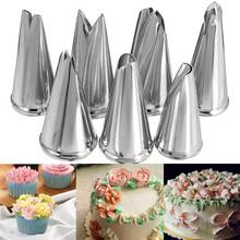 7 Pcs/lot Decorating Tip Set Leaves Cream Metal Stainless Steel Icing Piping Nozzles Cake Decorating Cupcake Pastry Tools 2024 - buy cheap