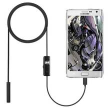 Endoscope 5.5mm Android waterproof mobile phone LED endoscope inspection camera borescope hard/soft wire car pipe inspection 2024 - buy cheap