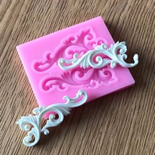 Decorative Cake Border Flowers Strip Silicone Mold  Chocolate Cake Decorating Tool Durable flower style silicone mold 2024 - buy cheap