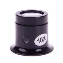 Lupa de cristal Monocular portátil de 10X, lupa de ojo, herramienta de reloj, Kit de reparación, 1 ud., #49945 2024 - compra barato