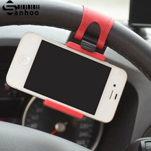 Sanhooii-suporte universal de celular para volante de carro, encaixe de porta-celular, acessórios de interior 2024 - compre barato