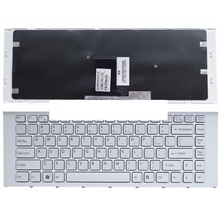 New US Laptop keyboard for Sony VPC-EA VPC EA PCG-61212W PCG-61211W  PCG-61311M PCG-61317L white WITH Frame 2024 - buy cheap