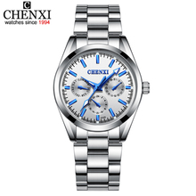 Женские Серебристые часы CHENXI, кварцевые наручные часы, женские часы, Relogio Feminino Montre Femme 2024 - купить недорого