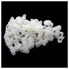 AUTO -100 Pcs White Plastic Clip Clamp Fastener for 10mm Cable Wire Hose 2024 - buy cheap
