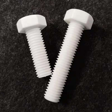 6pcs M6 Polypropylene PP Hexagonal plastic bolt Acid alkali resistant Plastic screw preservative 50mm-70mm Length 2024 - buy cheap