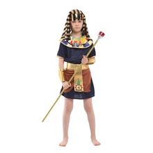 Детские костюмы египетского фараона для мальчиков, костюм Пурима на Хэллоуин, карнавальный костюм, B-0128 2024 - купить недорого