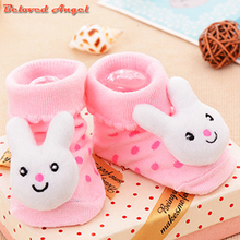 1 Pair Baby Breathable Boys Girls Socks For Children Sock Kawaii 3d Pattern Cotton Kids Socks 18 Kinds Style Suitable For 0-18m 2024 - buy cheap