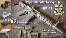 1:1 High Simulation M16 Assault Rifle Can Hold 3D Paper Model DIY Hand-made Paper Model 2024 - buy cheap