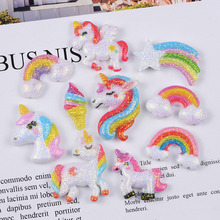 10Pcs Rainbow Unicorn Polymer Slime Charms Lizun Modeling Clay DIY Accesorios Plasticine Toy for Kids Slime Supplies Filler 2024 - buy cheap