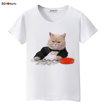 2021 funny Magnate cat t shirt woman lovely popular trends cute shirts Good quality brand soft shirt casual tops 2024 - buy cheap