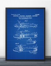 1950 Helicopter Patent Blueprint Wall Art Paint Wall Decor Canvas Prints Canvas Art Poster Oil Paintings No Frame 2024 - buy cheap