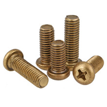 40pcs M3 brass round head Phillips screw Machine screws cross socket Pan heads bolt 5mm-30mm Length 2024 - buy cheap