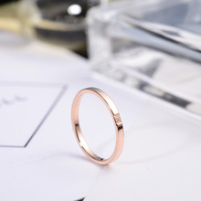 YUN RUO-anillos de boda de circonia cúbica para mujer, joyería de acero de titanio, Color rosa dorado, 2019 2024 - compra barato