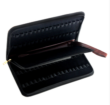Fountain Pen Case Roller Pen Brown Pu Leather Case for 36 Pens 2024 - buy cheap