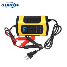 Reparación de pulso Carga inteligente de batería para plomo ácido 12v 6A pantalla LCD 110 v-220 v cargador de batería de coche motocicleta 2024 - compra barato