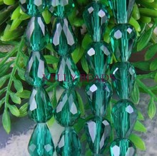 295pcs 8mm x 11mm Green Quartz Faceted Crystal Glass Teardrop Beads Crystal Jewelry Loose DIY Beads free shipping 2023 - buy cheap